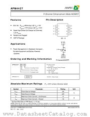 APM4427KC-TR datasheet pdf ANPEC Electronics Corporation