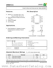 APM7313KC-TU datasheet pdf ANPEC Electronics Corporation