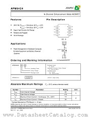 APM9424KC-TU datasheet pdf ANPEC Electronics Corporation