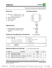 APM9428KC-TU datasheet pdf ANPEC Electronics Corporation