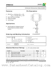 APM9430KC-TU datasheet pdf ANPEC Electronics Corporation