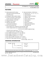 APU0594WE-TY datasheet pdf ANPEC Electronics Corporation