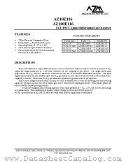 AZ10E116FN datasheet pdf Arizona Microtek