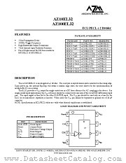 AZ100EL32D datasheet pdf Arizona Microtek