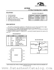 AZ3266DR2 datasheet pdf Arizona Microtek