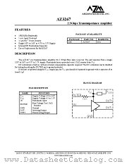 AZ3267 datasheet pdf Arizona Microtek
