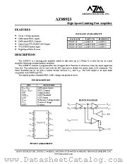 AZ88923TR2 datasheet pdf Arizona Microtek