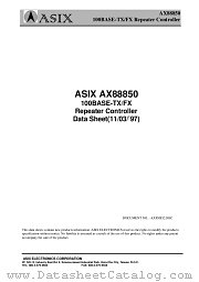 AX88850 datasheet pdf ASIX Electronics Corporation