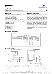 AP1117T50A datasheet pdf ATC Analog Technology