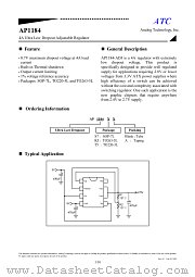 AP1184T5A datasheet pdf ATC Analog Technology