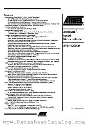 AT91RM9200-C1-002 datasheet pdf Atmel