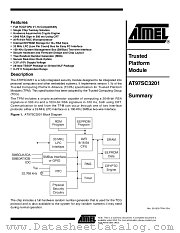 AT97SC3201-X1MCC datasheet pdf Atmel