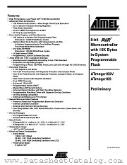 ATMEGA169-16MJ datasheet pdf Atmel
