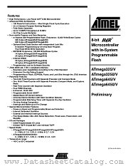 ATMEGA645V-8AJ datasheet pdf Atmel