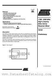 T0781-6C datasheet pdf Atmel