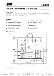 U2008B-XFPG3 datasheet pdf Atmel