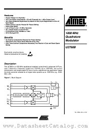 U2790B-MFP datasheet pdf Atmel