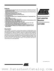 U3742BM-M3FLG3 datasheet pdf Atmel