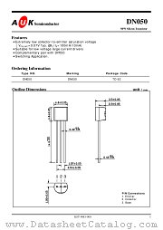 DN050 datasheet pdf AUK Corp