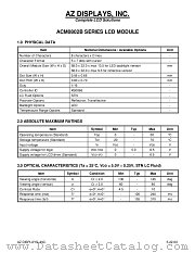 ACM0802B-RLBS-T datasheet pdf AZ Displays