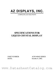 ACM4004E-FLFW-T datasheet pdf AZ Displays