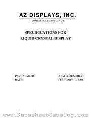 AGM1232E-FETD-T datasheet pdf AZ Displays