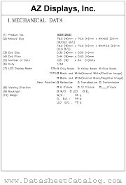 AGM1264D-NLYBD-T datasheet pdf AZ Displays