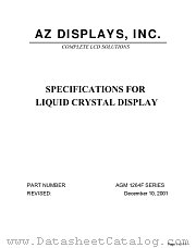 AGM1264F-FLFD-T datasheet pdf AZ Displays