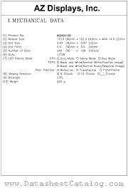 AGM2412B-NCBBH-T datasheet pdf AZ Displays