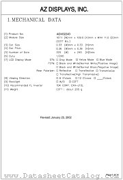 AGM3224D-NC-BBW-T datasheet pdf AZ Displays