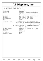 AGM3224G-RC-BBD-T datasheet pdf AZ Displays