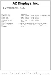 AGM6420A-FBS-T datasheet pdf AZ Displays