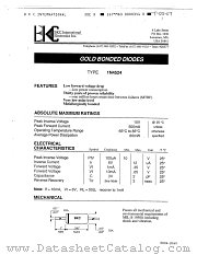 1N4524 datasheet pdf BKC International Electronics