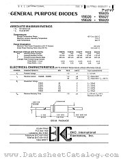1N628 datasheet pdf BKC International Electronics