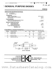 1N658 datasheet pdf BKC International Electronics