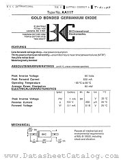 AA117 datasheet pdf BKC International Electronics