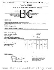 AA118 datasheet pdf BKC International Electronics