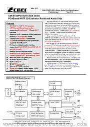 CMI8738_PCI-6CH-MX datasheet pdf C-MEDIA Electronics