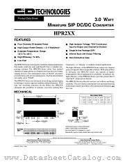 HPR211H datasheet pdf C&D Technologies