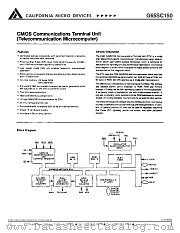C65SC150PI-2 datasheet pdf California Micro Devices Corp