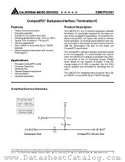 CMCPCI101Q datasheet pdf California Micro Devices Corp