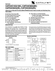 CAT24C163P-30TE13 datasheet pdf Catalyst Semiconductor