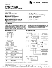 CAT24WC256K-3TE13 datasheet pdf Catalyst Semiconductor