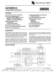CAT28F010TI-70T datasheet pdf Catalyst Semiconductor