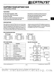 CAT35C104 datasheet pdf Catalyst Semiconductor