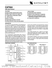 CAT504J-TE13 datasheet pdf Catalyst Semiconductor