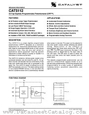 CAT5112PI-10TE13 datasheet pdf Catalyst Semiconductor