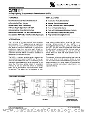 CAT5114UI-00TE13 datasheet pdf Catalyst Semiconductor