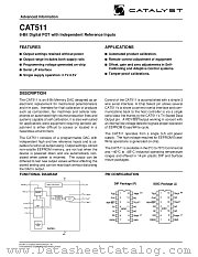 CAT511P-TE13 datasheet pdf Catalyst Semiconductor
