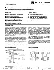 CAT512JI-TE13 datasheet pdf Catalyst Semiconductor